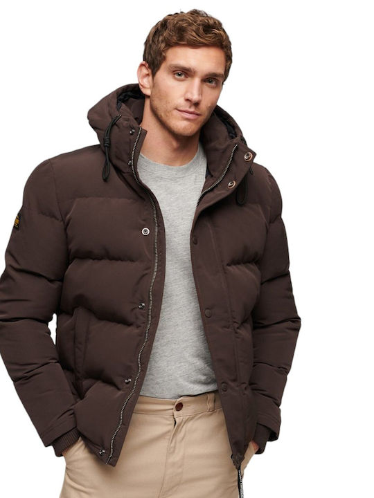 Superdry Everest Short Geci Barbati Puffer Maro