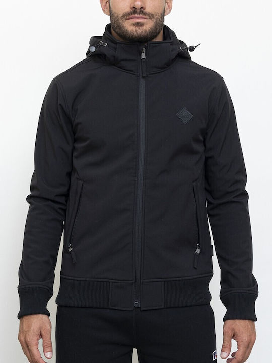 Winter Jacket Softshell Waterproof and Windproof Black