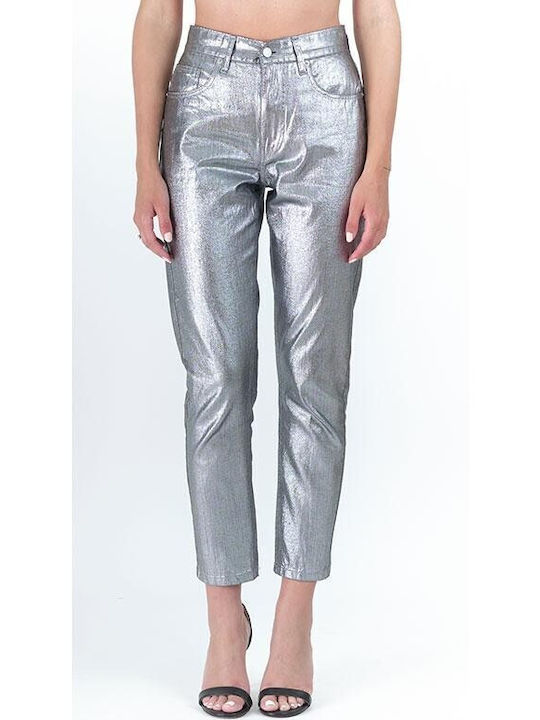 Salt & Pepper Pantaloni de damă Tesatura Pantaloni Argintiu