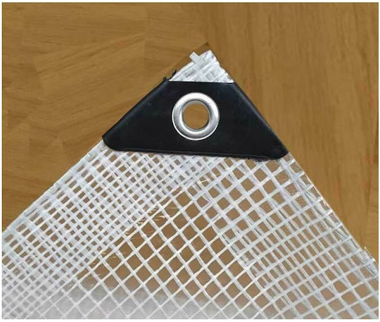 Bradas Αδιάβροχος Μουσαμάς 100gr/m² 12x10μ. Ελαφρού Τύπου Διάφανος
