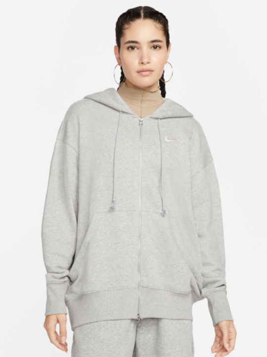Nike Jachetă Hanorac pentru Femei Gri
