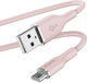 Puro Icon Soft USB 2.0 Cable USB-C male - USB-A...