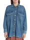 Pepe Jeans E2 Women's Denim Long Sleeve Shirt Blue