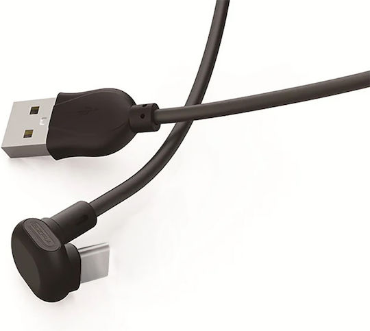 Ezra USB 2.0 Cable USB-C Male - USB-A Black 1.2m