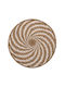 Freebox Wall Decor Plate White Made of Wicker Material 61x3x61cm