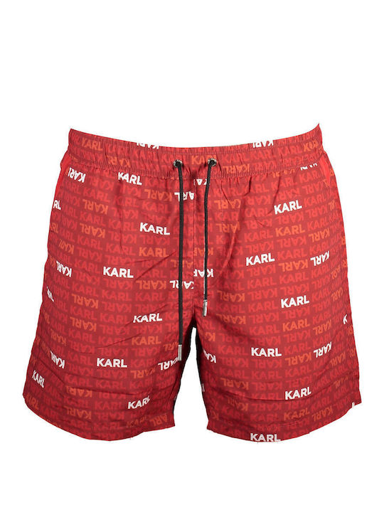 Karl Lagerfeld Bărbați Înot Șorturi Roșu