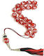 Roloi Komboloi Glass Worry Beads with 12 Beads Red 33cm