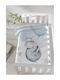 Piel SA Blanket Spanish Cot Velvet Blue 110x140cm