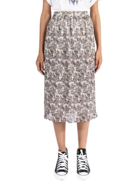 Molly Bracken Πλισέ Midi Φούστα σε Λευκό χρώμα