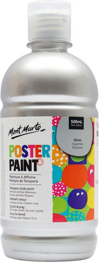 Mont Marte Τέμπερα Ζωγραφικής Γκρι 500ml