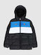Kinder Steppjacke mit Kapuze Schwarz