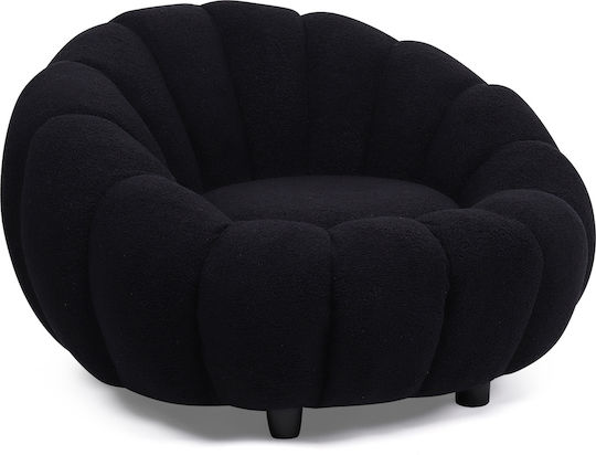 Πολυθρόνα Afet 94x89x61cm Μαύρη Πολυθρόνα Afet 94x89x61cm Μαύρη
