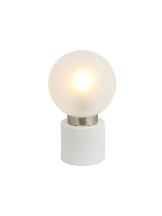 Globo Lighting Επιτραπέζιο Διακοσμητικό Φωτιστικό με Ντουί για Λαμπτήρα E14 σε Λευκό Χρώμα