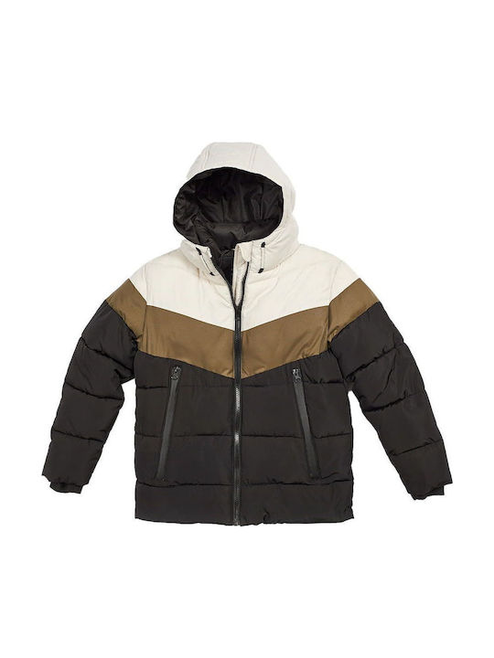 Kids' Casual Jacket Long with Hood Multicolour
