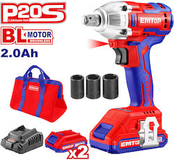 Emtop Μπουλονόκλειδο 20V 2x2Ah 1/2" Emtop Μπουλονόκλειδο 20V 2x2Ah 1/2"