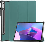 Tri--fold Βάση Στήριξης Flip Cover Δερμάτινο Πράσινο (Lenovo Tab P11 Pro) 660201667F