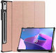 Tri--fold Βάση Στήριξης Flip Cover Ροζ (Lenovo Tab P11 Pro)