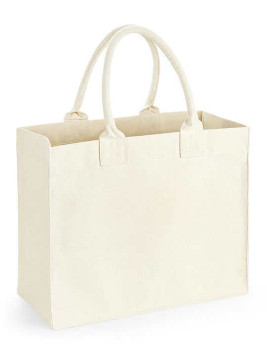 Westford Mill W608 Baumwolle Einkaufstasche in Beige Farbe