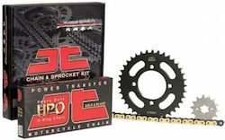 JT Sprockets Σετ Γρανάζια Αλυσίδα για Suzuki GP 125