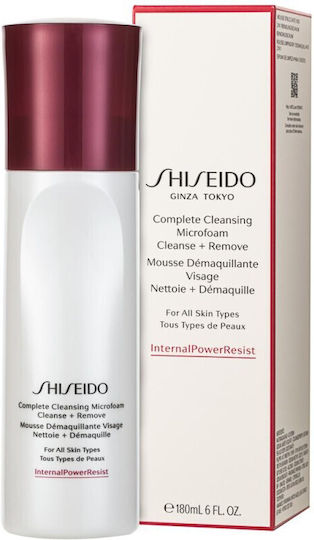 Shiseido Complete Cleansing Microfoam Καθαρισμού Προσώπου για Έλεγχο λιπαρότητας & Ενυδατική δράση 180ml