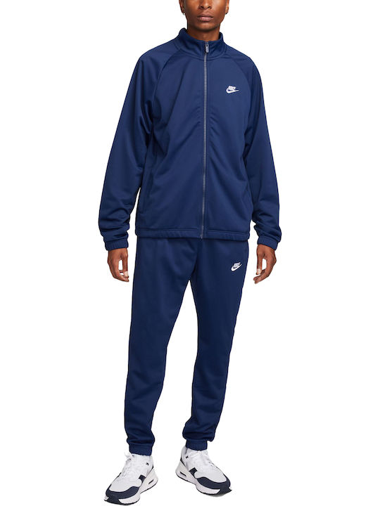 Nike Tracksuit Glossy with Elastic Navy Blue