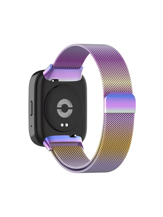 Milan Curea Oțel inoxidabil Multicolor (Redmi Watch 3 Active - Ceas Redmi Watch 3 Active)