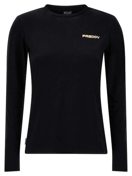 Freddy Summer Women's Blouse Long Sleeve Black