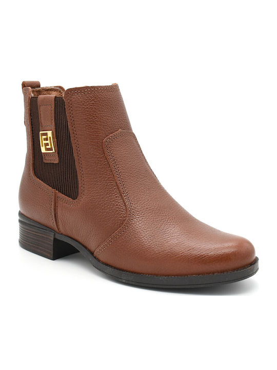 Pegada Leder Damen Chelsea Stiefeletten Braun