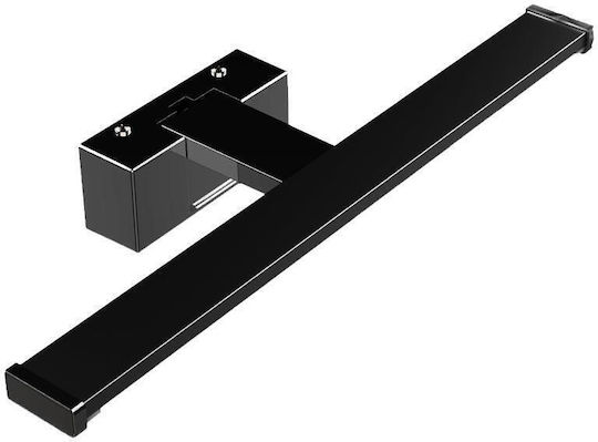 Adeleq Leuchte Badezimmer mit Integrierter LED und Neutralweißes Licht Schwarz 60cm