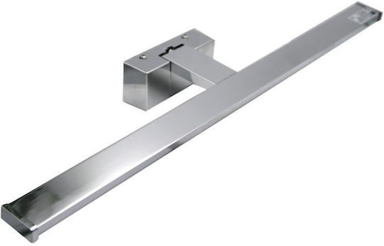 Adeleq Leuchte Badezimmer mit Integrierter LED und Neutralweißes Licht Silber 80cm