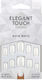 Elegant Touch Tipps für falsche Nägel in Weiß Farbe 24Stück 6400753