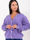 Doretta Women's Knitted Cardigan Purple