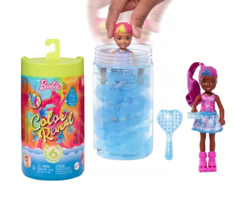 Barbie Doll Color Reveal Color Reveal Chelsea Neon Tie Dye for 3