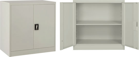 Metallic Shoe Rack 90x40x90 cm Grey