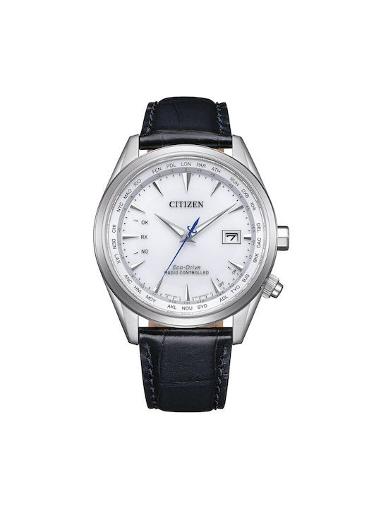 Citizen Eco-drive Watch Battery with Silver Leather Strap