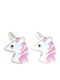 Borghetti Pharma Hypoallergenic Kids Earrings Studs Unicorns from Steel