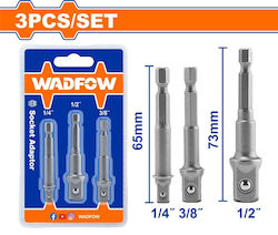 Wadfow WSV4K01 Adapter with HEX Drive Size / 1/2'' and Bit Holder Output / 1/2''