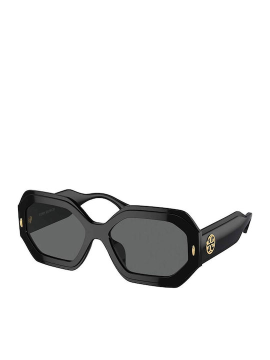 Tory Burch Damen Sonnenbrille mit Schwarz Kunststoff Gestell und Schwarz Linse TY7192u-170987