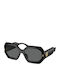 Tory Burch Damen Sonnenbrille mit Schwarz Kunststoff Gestell und Schwarz Linse TY7192u-170987
