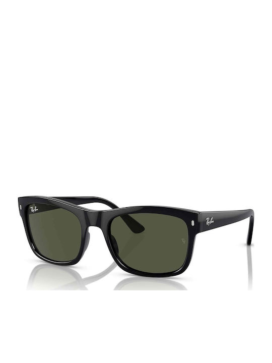 Ray Ban Unisex Sunglasses with Black Plastic Frame and Green Lens RB4428 601/31
