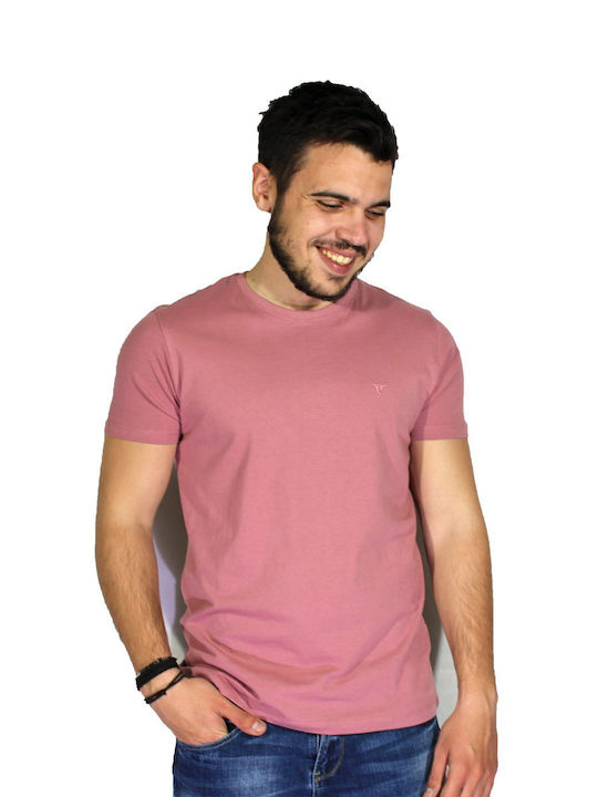 Frank Tailor Herren T-Shirt Kurzarm Rosa