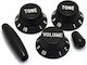 Stratocaster Potentiometer Knob Set Guitar Knobs Black