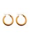 Earrings Hoops Gold Plated