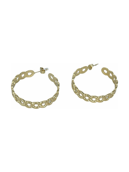 Earrings Hoops Gold Plated