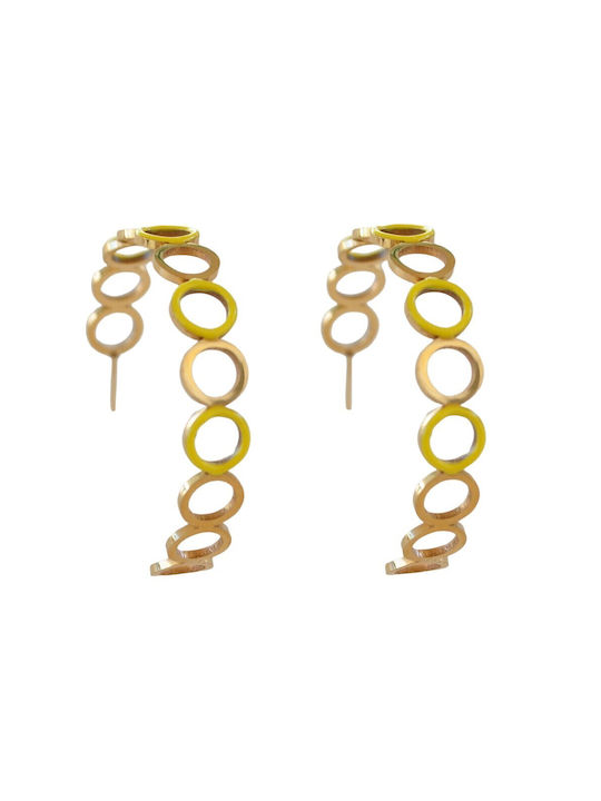 Earrings Hoops Gold Plated