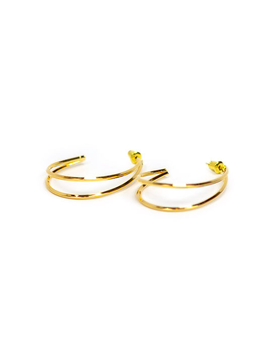 Earrings Hoops Gold Plated