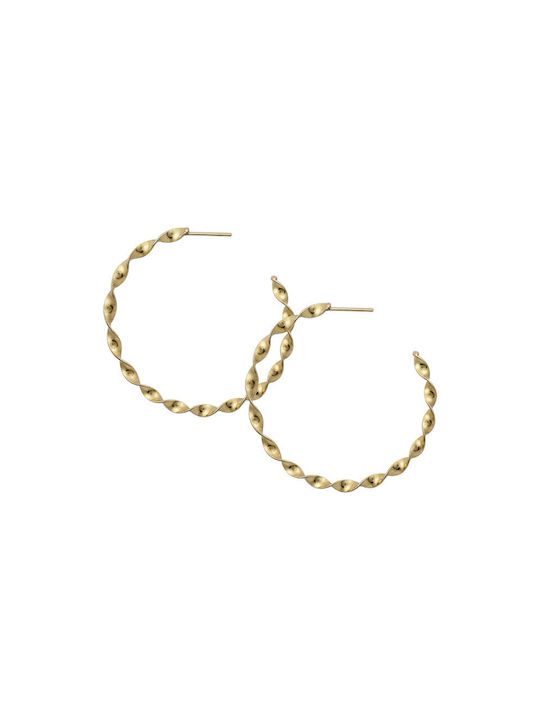 Earrings Hoops Gold Plated