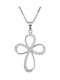 Women's White Gold Cross 14K with Chain