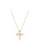 Women's Cross from Gold Plated Silver