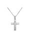 Women's White Gold Cross 14K with Chain